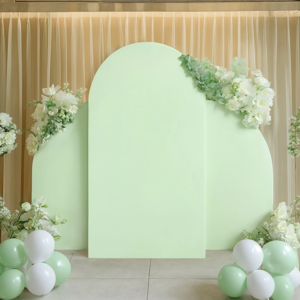 Three-piece arch photo backdrop 1pcs7.2ft semicircular 2pcs5ft half-moon backdrop decoration