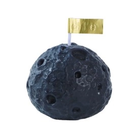 Black ball shaped scented candle