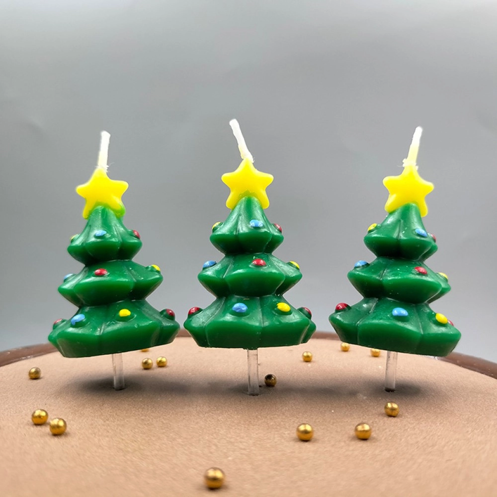 Christmas tree candles creative birthday cake decoration party birthday candles