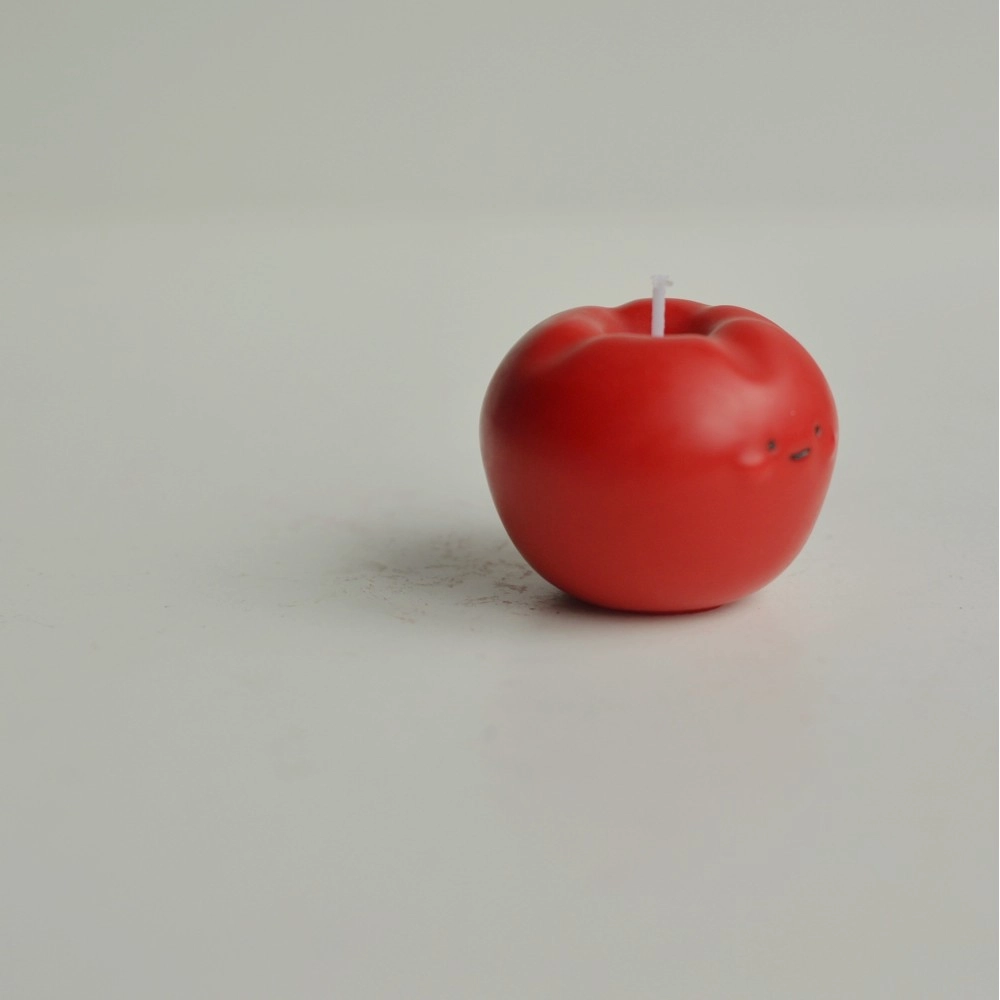 Apple scented candle fruit simulation cute shape red candle