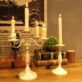 Romantic candlelight dinner props table decorations home modern simple light luxury candle holder decorations