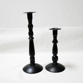 Retro black iron paint candlestick home decoration aromatherapy candle candlestick