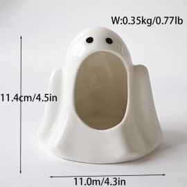 Ceramic ghost candlestick funny cute Nordic Halloween gift creative candle holder ornaments