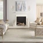 Indoor/Outdoor Ivory Beige 8' x 10' Area Rug, Easy Cleaning, Non Shedding, Bed Room, Living Room, Dining Room, Backyard