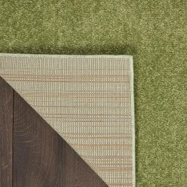 Indoor/Outdoor Green 8' x 10' Area Rug, Easy Cleaning, Non Shedding, Bed Room, Living Room, Dining Room, Backyard, Deck