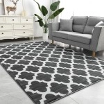 Geometric Shag Modern Area Rug for Living Room Bedroom