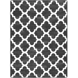 Geometric Shag Modern Area Rug for Living Room Bedroom